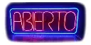 Cartel Abierto En Neón Led / Deco / Figuras / Luminoso
