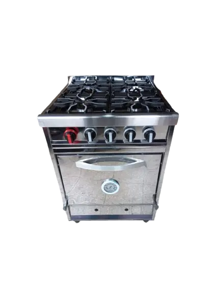 Cocina industrial 90-60-58 cm / horno y 4 hornallas