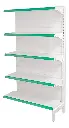 Góndola Contra Pared L39 110k 2.00h X 1,20m Con 5 Estantes
