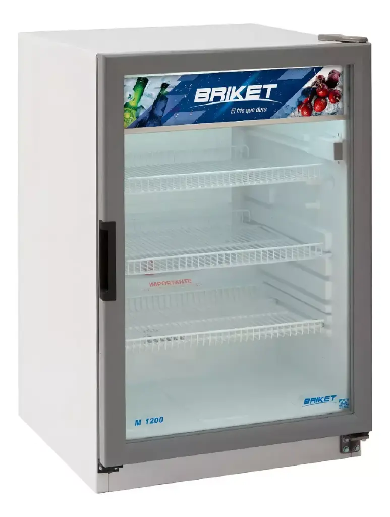 Heladera Exhibidora Vertical Master 1200 Briket 125 Litros