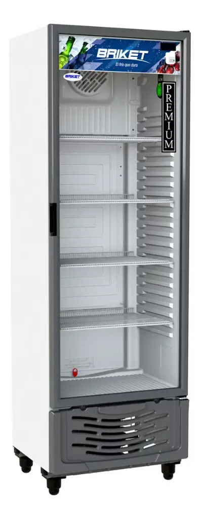 Heladera exhibidora vertical Briket Master M5000 M5000 TM LS HC A2 500 Lts 4 estantes