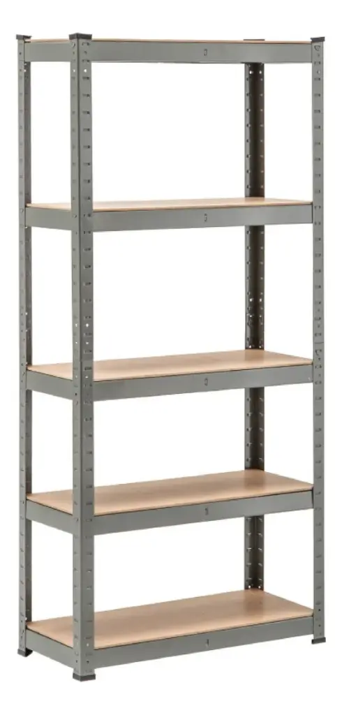 Estanteria Metal Estilo Industrial 5 Estantes 90x40x180 175kg Galvanizado Metalico