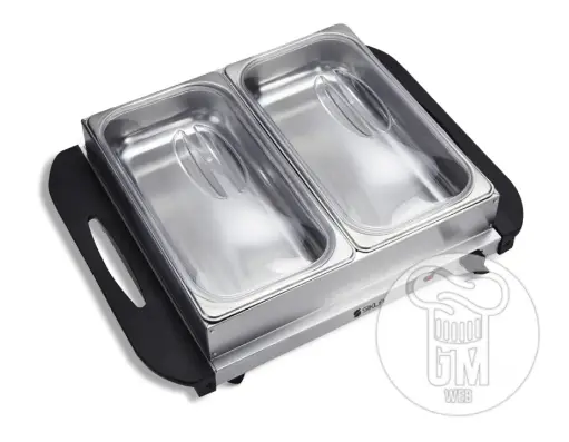 Buffetera – Mantenedor de Comidas Calientes – 2 bandejas Mediano
