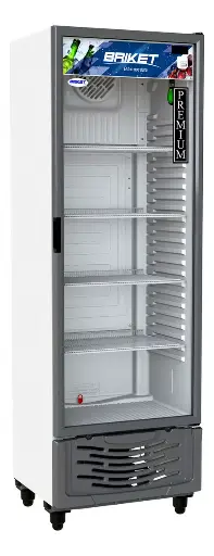 Heladera exhibidora vertical Briket Master M5000 M5000 TM LS HC A2 500 Lts 4 estantes