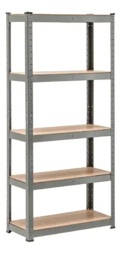 Estanteria Metal Estilo Industrial 5 Estantes 90x40x180 175kg Galvanizado Metalico